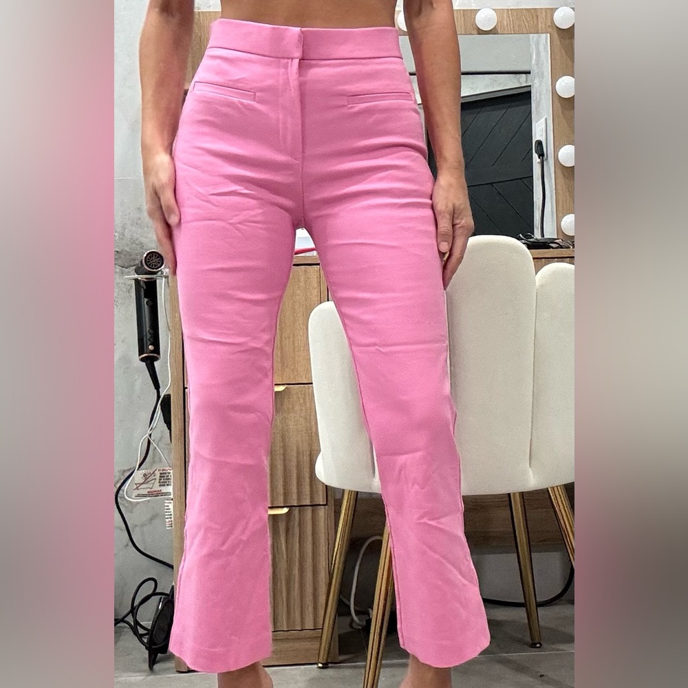 Zara Vibrant Pink Flare Pants